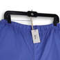 NWT Mens Blue Flat Front Elastic Waist Pull-On Dock Sweat Shorts Size 3X image number 3