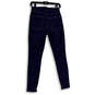 Womens Blue Denim Dark Wash 5-Pocket Design Skinny Leg Jeans Size 2/26 image number 2