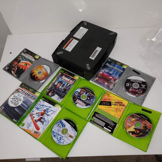 Untested Original Xbox Console + 6 Games Forza Motorsport SSX3 + More P/R image number 2