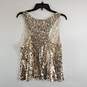Abercrombie & Fitch Women Gold Top L NWT image number 4