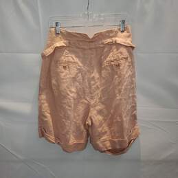 Toffs Pink Linen Shorts Size 13/14 alternative image
