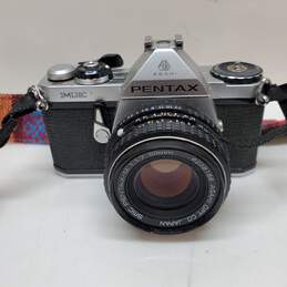 Asahi Pentax ME 35mm SLR Film Camera w/ SMC Pentax-M 1:1.7 50mm Lens