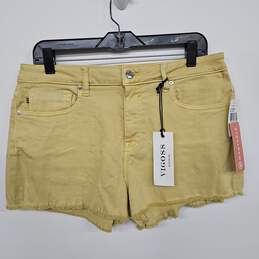 Yellow Ace High Rise Shorts
