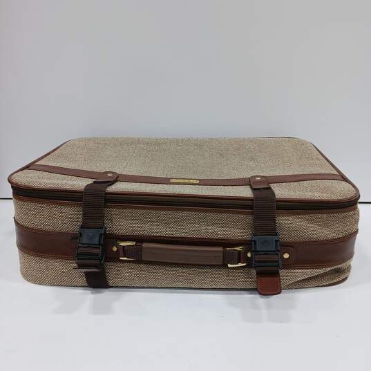 Vintage Samsonite Woven Suitcase w/Wheels image number 3