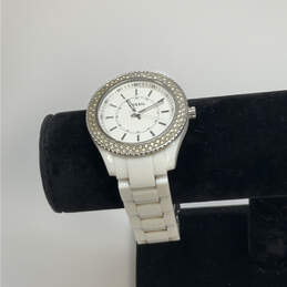 Designer Fossil ES-2444 Glitz Stella Silver-Tone Dial Analog Wristwatch