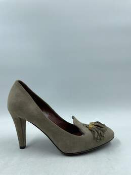 Authentic Gucci Taupe Tassel Pumps W 5.5