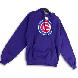 NWT Womens Purple Chicago Cubs MLB Baseball Pullover Hoodie Size Medium