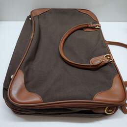 Tan Leather Coach Suitcase alternative image