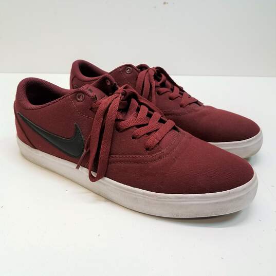 Buy the Nike Check Solarsoft Canvas 'Dark Team Red' Shoes Men's Size | GoodwillFinds