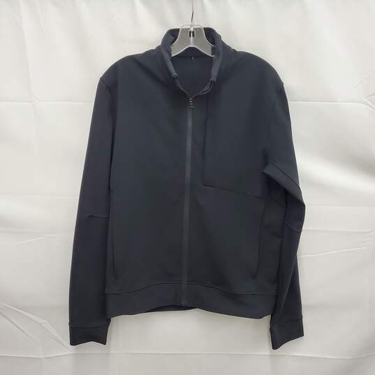 Lululemon Men's Athletica Black Polyester Blend Full Zip Jacket Size S image number 1