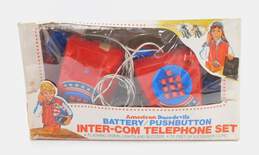 Vintage American Dare-Devils Intercom Toy Telephone Set