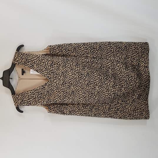 Ann Taylor Women Cheetah Sleeveless Dress M NWT image number 1