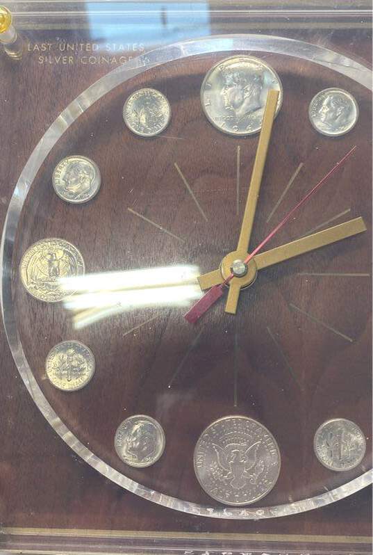 Vintage Last United States Silver Coinage Clock image number 5