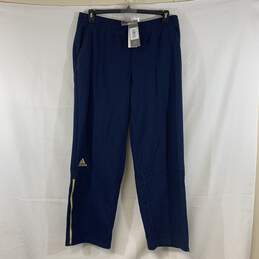 Men's Navy Adidas Track Pants, Sz. L