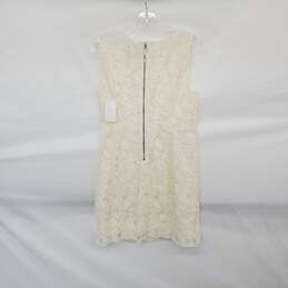 Mcginn Ivory Lined Lace Sleeveless Sheath Dress WM Size 6 NWT alternative image