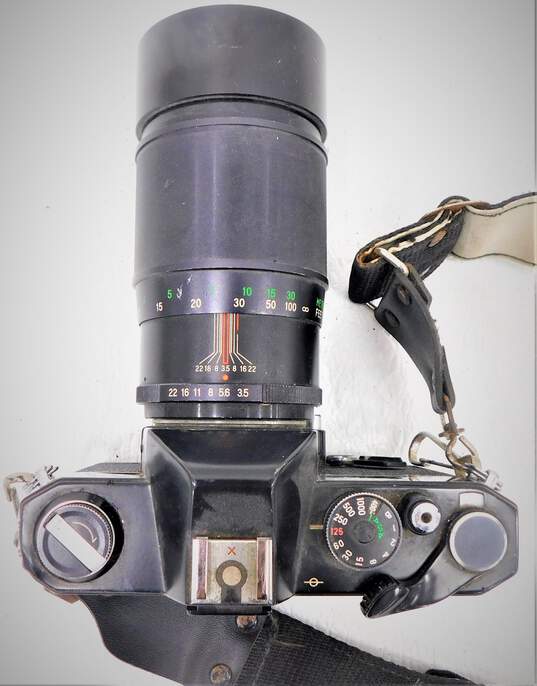 Vivitar 400 SL 35mm SLR Film Camera W/ 200mm Lens & Case image number 4