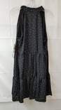 CeCe Women's Sleeveless V-Neck Black Polka Dot Tiered Dress Size S image number 2