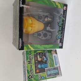 Lot of 2 Rick and Morty: Bluetooth Speaker and Construction Set