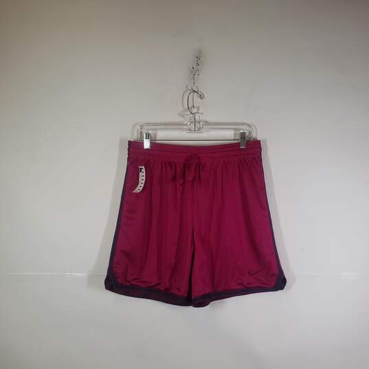 Womens Regular Fit Drawstring Waist Athletic Shorts Size Medium image number 1