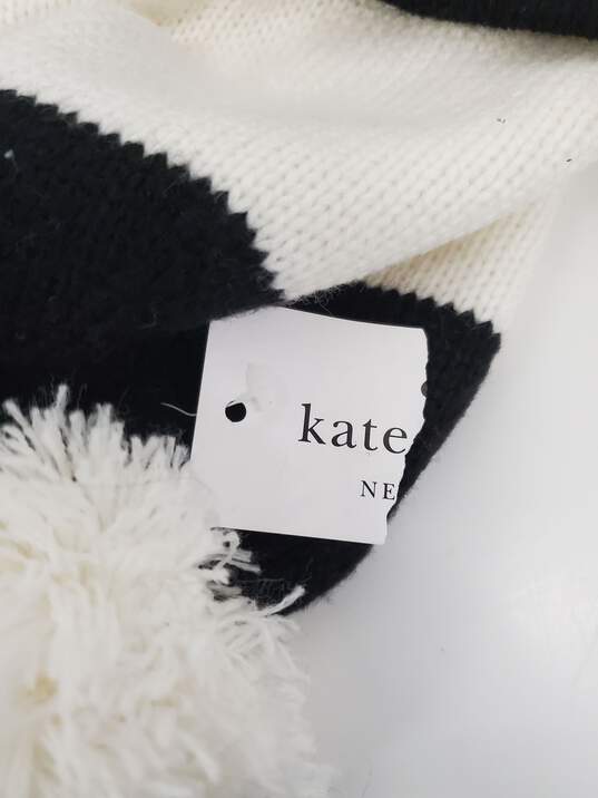 Women Kate Spade Poof Hat New Black & White image number 3