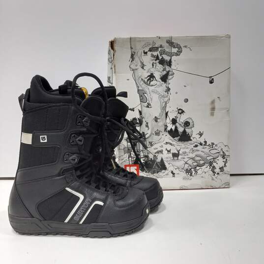 Burton Invader Men's Black Snowboard Boots Size 9 IOB image number 1