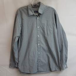 Patagonia Plaid Button Up Dress Shirt Men's Size L