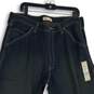 NWT Mens Black Denim Dark Wash Pockets Carpenter Tapered Leg Jeans Sz 38x30 image number 3