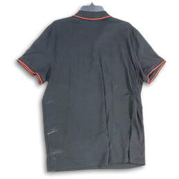 Mens Black Spread Collar Short Sleeve Golf Polo Shirt Size X-Large alternative image