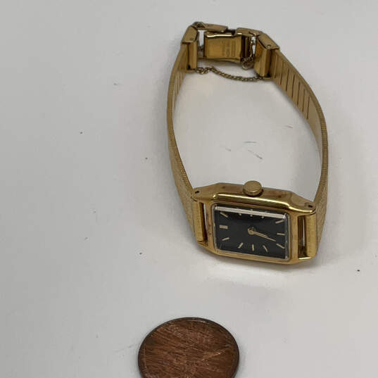Designer Seiko Gold-Tone Square Stainless Steel Dial Analog Wristwatch image number 3