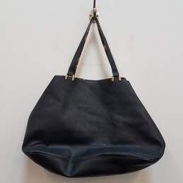Steve Madden Black Large Faux Leather Shopper Tote Bag alternative image