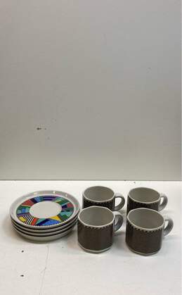 Rosenthal Cup and Saucers Coffee/Tea Designer Tableware Barbara Brenner 8 pc set