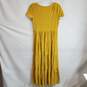 Anthropologie Maeve Gillian Tiered Yellow Dress Women's Size XS image number 2