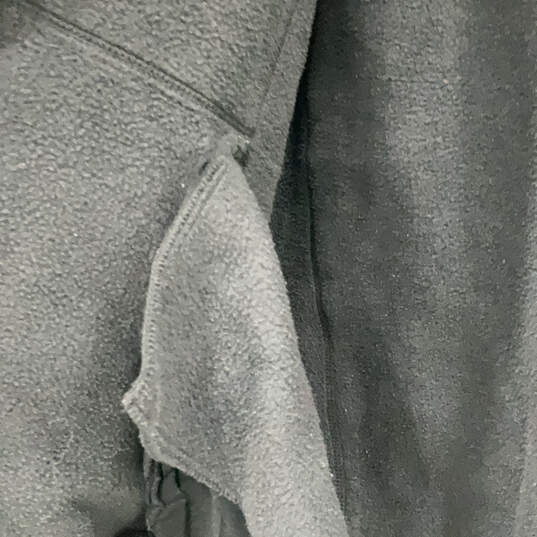Mens Black Long Sleeve Pockets Hooded Full-Zip Windbreaker Jacket Size 2XL image number 3