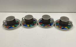 Rosenthal Cup and Saucers Coffee/Tea New Wave Motif Barbara Brenner
