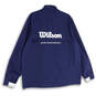 NWT Mens Blue Mock Neck Long Sleeve Slash Pocket Full-Zip Jacket Size XL image number 2