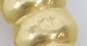 14K Yellow Gold Ridged Oblong Hoop Earrings 3.4g image number 4