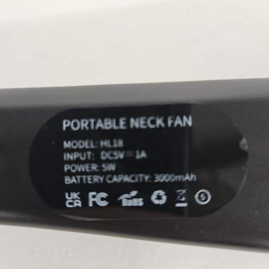 Black Portable Neck Fan image number 3