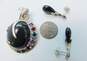 Carolyn Pollack 925 Moondance Rainbow Obsidian Multi Gemstone Pendant & Earrings Set 24.0g image number 6