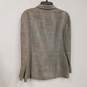 Womens Gray Long Sleeve Notch Lapel Single Breasted Blazer Jacket Size 10 image number 2