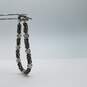 Sterling Silver Faceted Crystal Bead Toggle 7 3/4 Inch Bracelet 25.6g image number 5