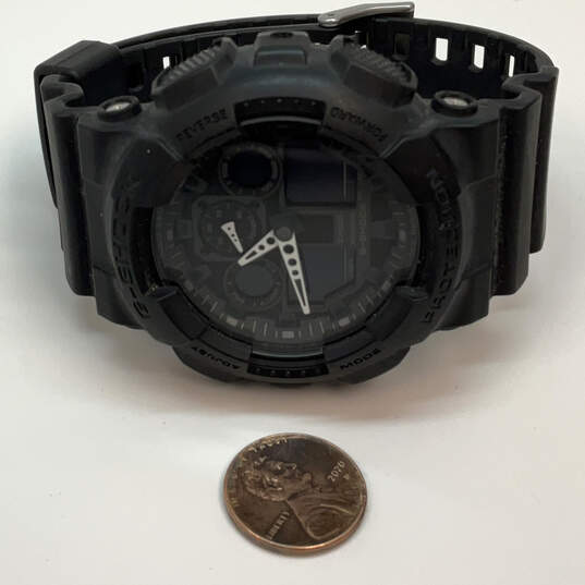 Designer Casio G-Shock GA-100 Black Chronograph Analog Digital Wristwatch image number 2