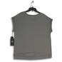 NWT Rock & Republic Womens Gray Embellished Cap Sleeve Pullover T-Shirt Size 1X image number 2