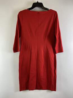 White House Black Market Women Red Shift Dress S NWT alternative image