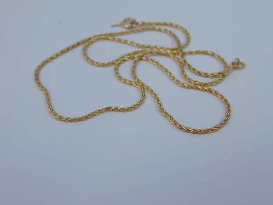 14K Yellow Gold Chain Necklace For Repair 4.1g image number 2