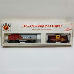 Vintage Bachmann Loco Caboose Train Combo in box