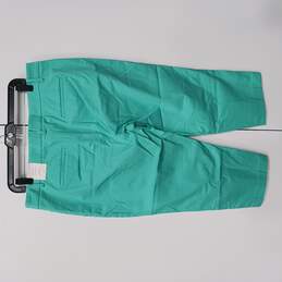 Women's Teal Chopped Capri Pants Size 14 alternative image