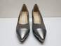 Cole Haan Grand Ambition Stretch Mixed Media Metallic Pump Sz 9.5B image number 4