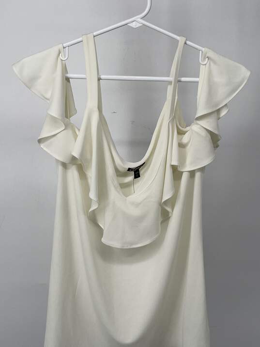 Express Womens Cream Cold Shoulder Sleeve Blouse Top Size Large T-0528908-K image number 2