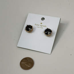 Designer Kate Spade Gold-Tone Cubic Zirconia Round Shape Stud Earrings alternative image