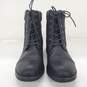 STQ Women's Side Zip Warm Black Buckle Combat Boots Size 11 image number 2